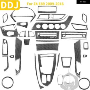 BMW Z4 E89 2009-2016 フルセットカーボンアクセサリーインテリアトリム ステッカー カバー カスタムパーツ アクセサリー 交換用部品 互換