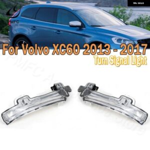 ボルボ XC60 2013-17 サイドウイングミラー インジケータライト バックミラー ウィンカーランプ レンズ 31371878 カスタムパーツ アクセサ