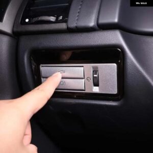 ジャガー XF XJ 2009-2015 車屋内テールゲートスイッチボタンステッカー ステンレス インナーテールゲートスイッチアクセサリー 3個