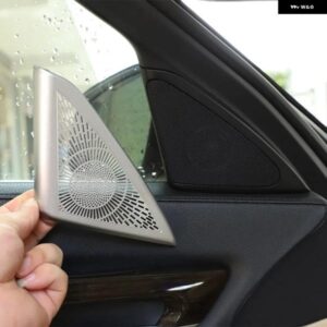 BMW 7シリーズ F01 F02 F03 F04 2009-2014 合金ドアツイーターオーディオスピーカーカバー 飾るステッカー カーアクセサリー カスタムパー