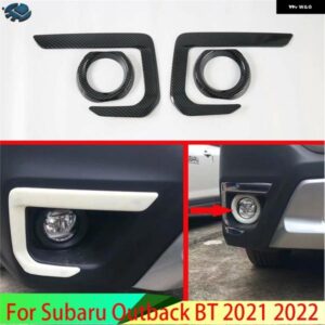 スバル アウトバック BT 2021 2022 カーアクセサリー ABS クロームフロントフォグライト ランプ カバー トリム モールディングベ