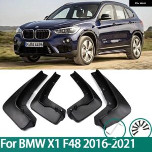 BMW 4個 フロントリアマッドフラップマッドフラップ交換スプラッシュプロテクターフェンダー X1 F48 2016-21 カスタムパーツ アクセサリー