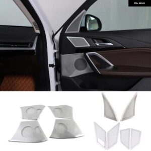 BMW X1 IX1 U10 U11 2023-2024 合金ドアスピーカーカバー トリム カバー A ピラーツイーターカバー 装飾 アクセサリー カスタムパーツ アク
