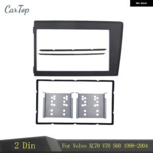 ボルボ 2DIN カー DVD ラジオ フレーム XC70V 70 S60 1998-2004 ダブルDIN インストールキット フェイスベゼルフェイシア カスタムパーツ