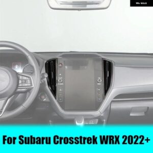 スバル CROSSTREK WRX 2022+ ABS カーボンカーセンターコントロールエアベントフレームインテリアアクセサリー 2個 カスタム