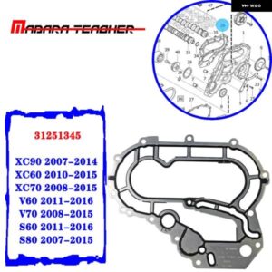 ボルボ エンジンタイミングカバー ガスケット S60 S80V 60V 70 XC60 XC70 XC90 2007-16 31251345 カスタムパーツ アクセサリー 交換用部品