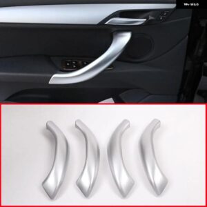BMW X1 F48 2016-2018 ABS マット車インナードアハンドルトリム カーアクセサリー X2 F47 2018 4個 カスタムパーツ アクセサリー 交換