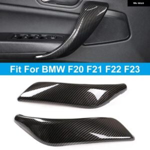 BMW 2/4個 カーボンスタイル トリム パーツ車インナードアハンドルカバー 1シリーズ F20 F21 F22 2012-2018 2シリーズ F22 F23 2014-19 カ