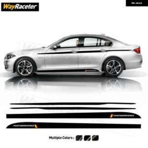 BMW M パフォーマンス ドア サイド スカート ステッカー カーボン ビニール ウエスト ライン アッパー ストライプ デカール 5シリーズ F10