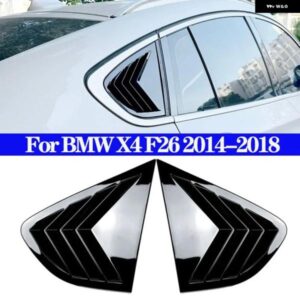 BMW リアウィンドウ シャッターカバー トリム ウィンドウ ルーバーサイドベントトリム ABS カーボン X4 F26 2014-2018 自動車アクセサリー