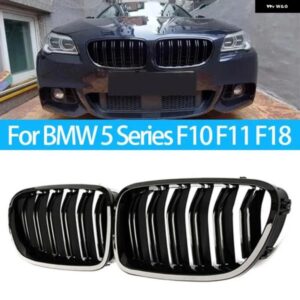BMW フロントグリル キドニーレーシンググリルグロスブラックグリル 5シリーズ F10 F11 F18 520 523 525 520D 530D 540I 10-17 グリル カス