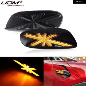 BMW アンバー LED ダイナミックシーケンシャル点滅フェンダーサイドマーカー ライト アセンブリ MINI クーパー F55 F56 F57 ウィンカーライ