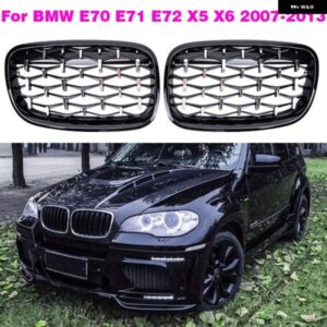 BMW 51137305590 51137157687 51137157688 1ペア フロントキドニーグリル ダイヤモンドグリル 51137305589 X5 E70 X6 E71 ハイブリッド E72