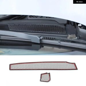 BMW 5シリーズ G60 2024 ステンレス ブラックボンネットドレンアンチブロッキングメッシュカバー カーアクセサリー カスタムパーツ アクセ