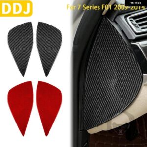 BMW 7シリーズ F01 2009-2014 アクセサリーカーボンインテリア フロントドアバッファスロットパッドパネル トリム ステッカー 装飾 カスタ
