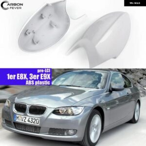 BMW ホワイト ABS ウイングミラー キャップ バックミラー カバー フェイスリフト済み E90 E91 E92 E93 E87 E81 E82 E88 は 1M M3S カスタム