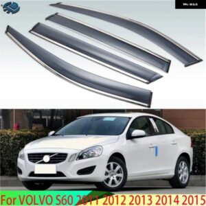 ボルボ S60 2011-15 プラスチック 外装 バイザーベントシェード窓日雨 カスタムパーツ アクセサリー 交換用部品 互換品