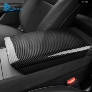 テスラ ABS カーボンセンターコンソールアームレスト カバー モデル 3 ハイランド 2024 MODEL3 カーインテリア アクセサリー カス
