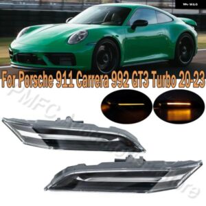ポルシェ LED ウィンカーライト フェンダー サイド マーカー ウインカー インジケーター ランプ 911 カレラ 992 GT3 ターボ 202