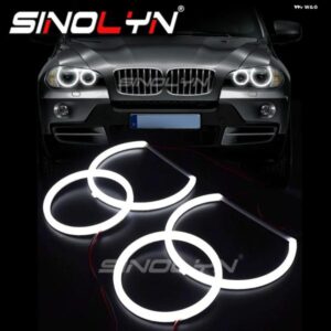 BMW エンジェルアイ LED チューニング X5 E70 キセノンヘッドライト コットンライト ウィンカー DRL カーライト アクセサリー RETROSTYLE