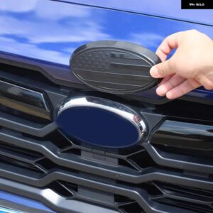 スバル CROSSTREK 2023 2024 ABS 黒ロゴ装飾リングフロントとリアのロゴカバー ステッカー アクセサリー カスタムパーツ ア