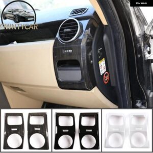 ランドローバー 2個 ダッシュボードサイドエアアウトレットパネル装飾フレーム TIRM ディスカバリー 3 LR3 2004-2009 インテリア アクセサリ