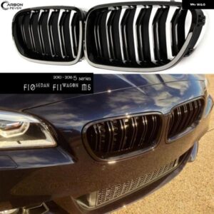 BMW ABS シングルライン デュアルライン ブラック グリル F10 5シリーズ 4 ドア セダン F11 5 ドア ワゴン M5 2010 - 2016 レーシング グリ