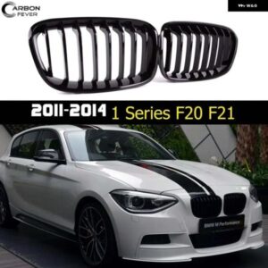 BMW F20 F21 プレ LCI ABS フロントバンパー グリル 交換キドニーメッシュグリル 1シリーズ 2012 - 2014 ハッチバックカースタイリンググリ