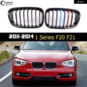 BMW F20 F21 1シリーズ 2011-2014 フェイスリフト済み自動フロントバンパー キドニーレーシンググリル ABS 交換用カースタイリンググリル