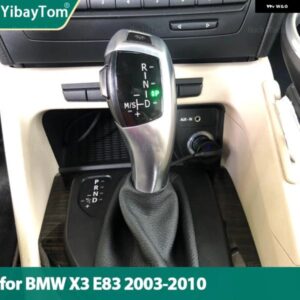 BMW 3 色自動ギアボックスハンドル LED ギア シフトノブ スティックレバーヘッド X3 E83 XDRIVE XDRIVE20D XDRIVE30D 2003-2010 カスタムパ