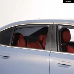 BMW 5シリーズ G60 2024 カーボン窓センターピラーパネル トリム ステッカー カーアクセサリー カスタムパーツ アクセサリー 交換用部品 互