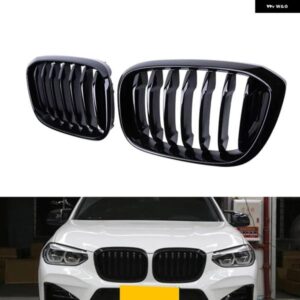 BMW グロスブラックグリル フロントフードグリル バンパー キドニーグリル レーシンググリル X3 X4 G01 G02 G08 2018-2020 ABS 自動グリル