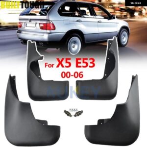 BMW マッドフラップ X5 E53 2000 - 2006 マッドフラップスプラッシュガード マッドガード マッドフラップフロントリアフェンダー 37012 カ