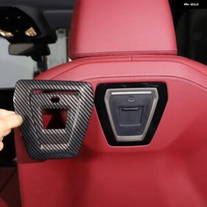 BMW 5シリーズ G60 2024 ABS カーボン車リア充電パネル 装飾ステッカー インテリア アクセサリー カスタムパーツ アクセサリー 交換用部品