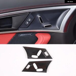 ジャガー F-TYPE F タイプ 2013-2024 カーシート調整装飾フレームステッカー ABS カーボンパターンインテリア アクセサリー カ