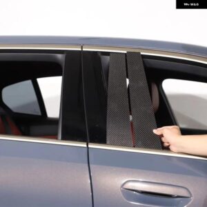 BMW 5シリーズ G60 2024 カーボン窓 B ピラーセンターピラートリム ステッカー カーアクセサリー カスタムパーツ アクセサリー 交換用部品