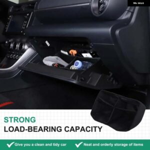 スバル BRZ 2022-2024 オックス フォード 布黒グローブボックスディバイダーバッグツールバッグオーガナイザーバッグ内装アクセサリー