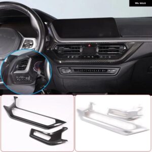 BMW 1シリーズ 2シリーズ F40 F44 2020-2024 ABS カーボン中央制御エアアウトレット装飾フレームステッカー アクセサリー カスタムパーツ