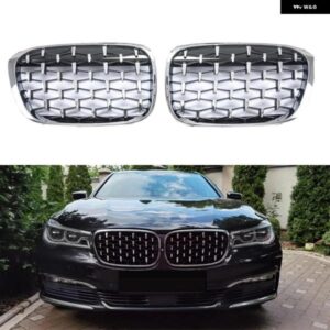 BMW 7シリーズ G11 G12 730LI 740LI ダイヤモンドフロントバンパー キドニーグリル レーシンググリル 2016-2019 自動 ABS グリル 部品 カス