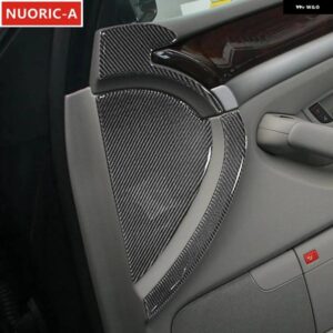 アウディ カーボンドア防止クッションパネル 装飾カバー トリム A8 2004-2012 スタイリングインテリア アクセサリー カスタムパーツ アクセ