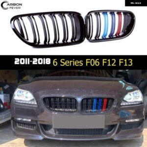 BMW 6シリーズ F06 グラン クーペ キドニー グリル ABS 2 スラット F12 クーペ F13 コンバーチブル交換用フロント バンパー グリル 2011-20