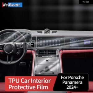 ポルシェ 自己修復アンチスクラッチトップ TPU ビニールセンターギアインテリア ペイントフィルム パナメーラ 2024 2025 アクセサリー カ
