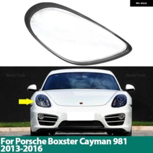 ポルシェ ヘッドライト カバー クリアマスクレンズランプ シェードヘッドランプ シェルポリカーボネート ボクスターケイマン 981 2013-16