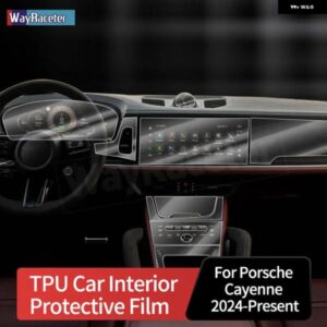 ポルシェ 自己修復アンチスクラッチ TPU ビニールセンターギアインテリア ペイントフィルム カイエン 2024 ターボ GT アクセサリー カスタ