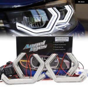 BMW M4 スタイル LED エンジェルアイ F10 F11 F01 F20 F21 F22 F30 F80 F90 G30 G31 X1 E84 F36 E81 E82 E46 カブリオクーペ 2D カーアクセ