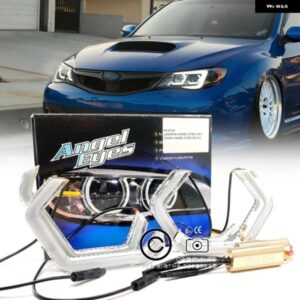 スバル 4個 LED エンジェルアイキット M4 スタイル DRL ハローリング インプレッサ WRX STI セアトレオン 2 アルテア VW