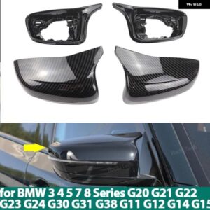 BMW 4X カーボンドアウイングサイドミラー カバー キャップ シェルケース G20 G21 G28 G11 G12 G14 G15 G16 G30 G31 G38 G22 LHD 専用 カス