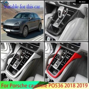 ポルシェ カイエン PO536 2018 2019 カーアクセサリーギアシフトパネル センターコンソールカバー トリム フレームカースタイリングステ