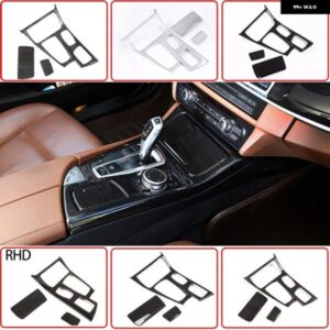 BMW RHD LHD 5シリーズ F10 2011-2017 ABS センターコントロールギアパネル カバー 装飾ステッカー インテリア アクセサリー カスタムパー