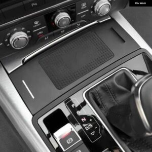 アウディ ワイヤレス充電電話充電 15ワット急速充電パッドプレート充電ホルダー A6 C7 RS6 A7 2012-2018 カスタムパーツ アクセサリー 交換